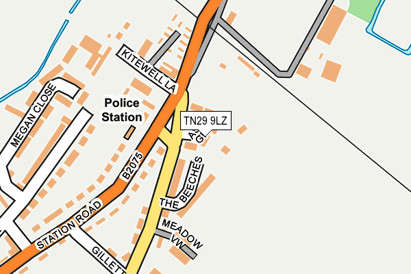 TN29 9LZ map - OS OpenMap – Local (Ordnance Survey)