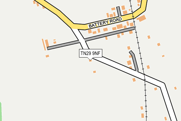 TN29 9NF map - OS OpenMap – Local (Ordnance Survey)