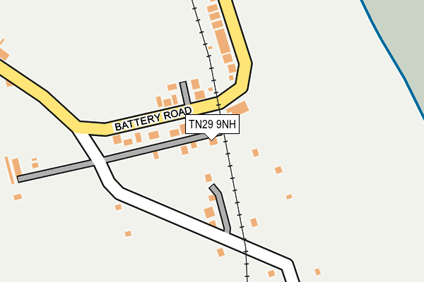 TN29 9NH map - OS OpenMap – Local (Ordnance Survey)