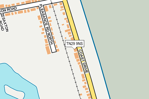 TN29 9NS map - OS OpenMap – Local (Ordnance Survey)