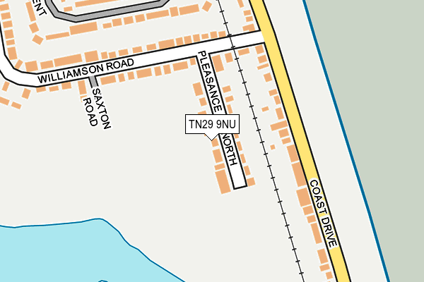 TN29 9NU map - OS OpenMap – Local (Ordnance Survey)