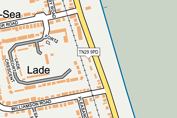 TN29 9PD map - OS OpenMap – Local (Ordnance Survey)