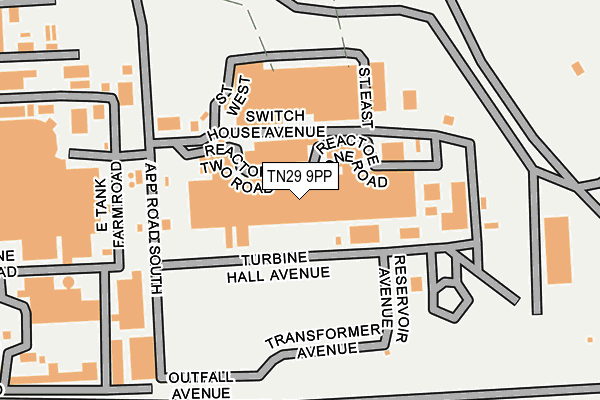 TN29 9PP map - OS OpenMap – Local (Ordnance Survey)