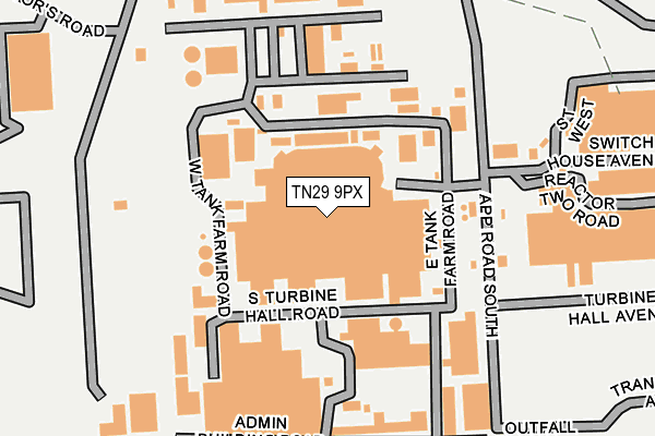 TN29 9PX map - OS OpenMap – Local (Ordnance Survey)