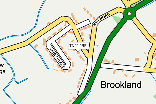 TN29 9RE map - OS OpenMap – Local (Ordnance Survey)