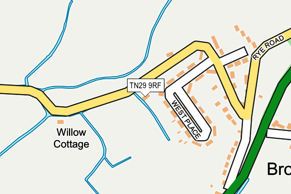 TN29 9RF map - OS OpenMap – Local (Ordnance Survey)