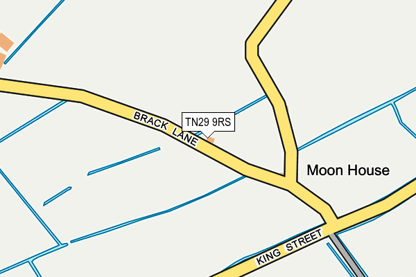 TN29 9RS map - OS OpenMap – Local (Ordnance Survey)