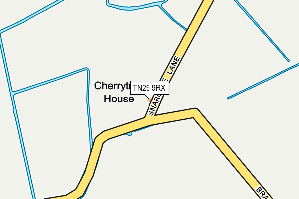 TN29 9RX map - OS OpenMap – Local (Ordnance Survey)