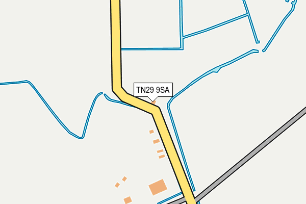 TN29 9SA map - OS OpenMap – Local (Ordnance Survey)