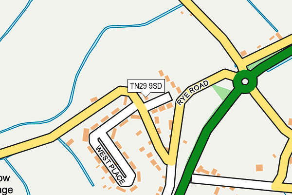 TN29 9SD map - OS OpenMap – Local (Ordnance Survey)