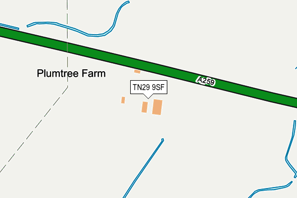 TN29 9SF map - OS OpenMap – Local (Ordnance Survey)