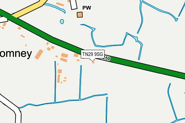 TN29 9SG map - OS OpenMap – Local (Ordnance Survey)