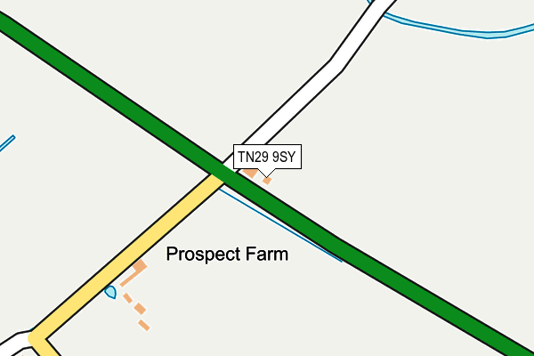 TN29 9SY map - OS OpenMap – Local (Ordnance Survey)