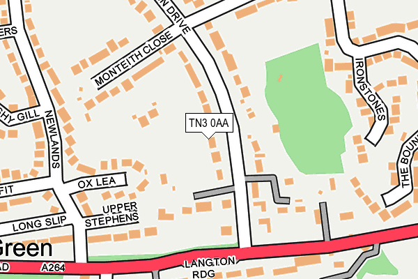 Map of GREEN GARDENS (KENT & SUSSEX) LTD at local scale