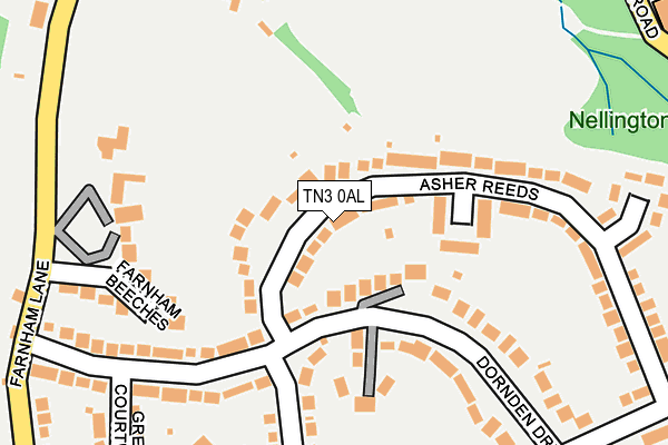 TN3 0AL map - OS OpenMap – Local (Ordnance Survey)
