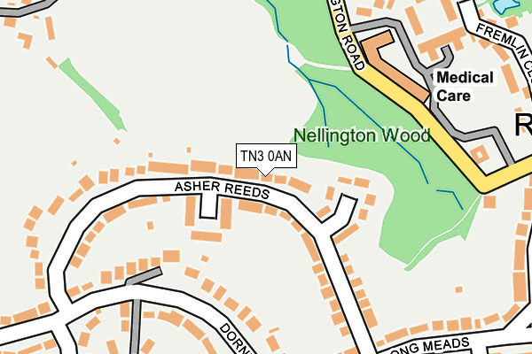 TN3 0AN map - OS OpenMap – Local (Ordnance Survey)