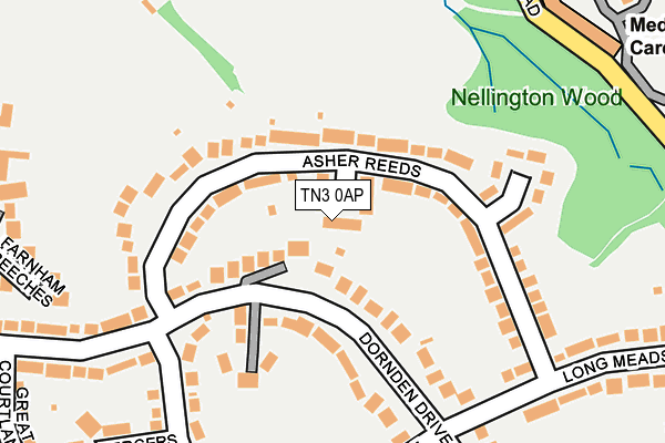 TN3 0AP map - OS OpenMap – Local (Ordnance Survey)