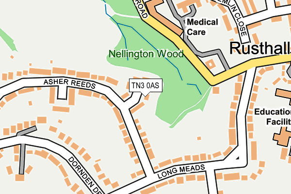 TN3 0AS map - OS OpenMap – Local (Ordnance Survey)