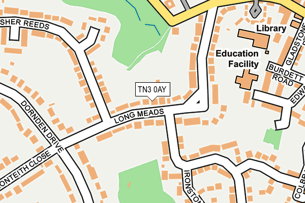 TN3 0AY map - OS OpenMap – Local (Ordnance Survey)