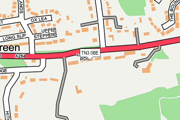 TN3 0BE map - OS OpenMap – Local (Ordnance Survey)