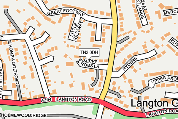 TN3 0DH map - OS OpenMap – Local (Ordnance Survey)