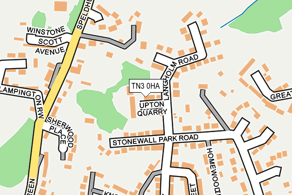 TN3 0HA map - OS OpenMap – Local (Ordnance Survey)