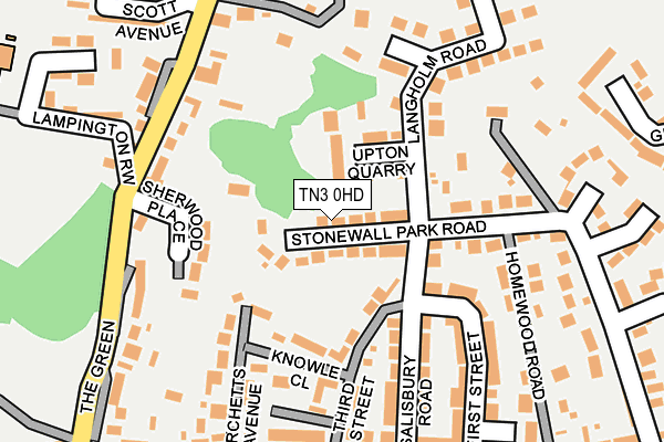 TN3 0HD map - OS OpenMap – Local (Ordnance Survey)