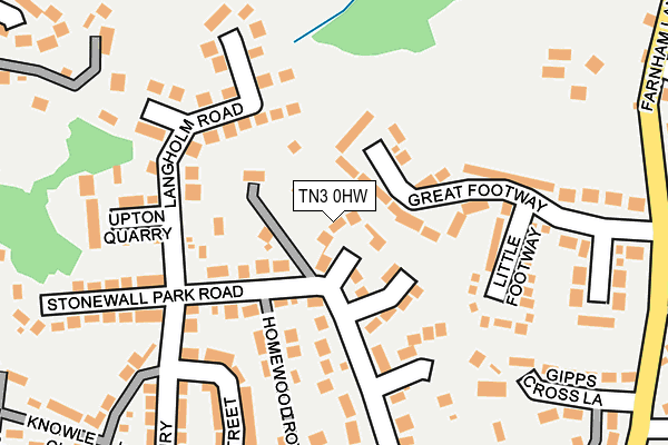 TN3 0HW map - OS OpenMap – Local (Ordnance Survey)