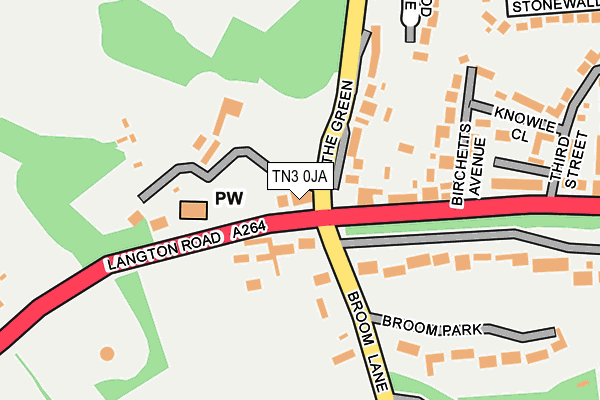 TN3 0JA map - OS OpenMap – Local (Ordnance Survey)
