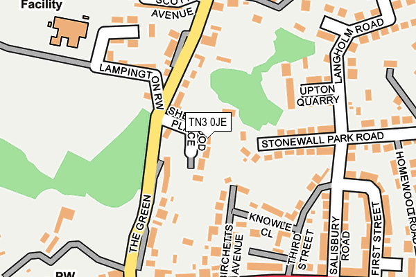 TN3 0JE map - OS OpenMap – Local (Ordnance Survey)