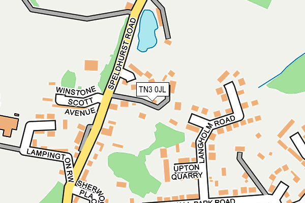 TN3 0JL map - OS OpenMap – Local (Ordnance Survey)