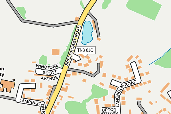 TN3 0JQ map - OS OpenMap – Local (Ordnance Survey)