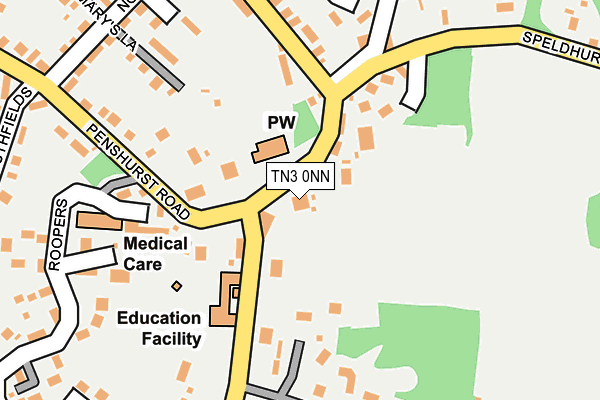 TN3 0NN map - OS OpenMap – Local (Ordnance Survey)