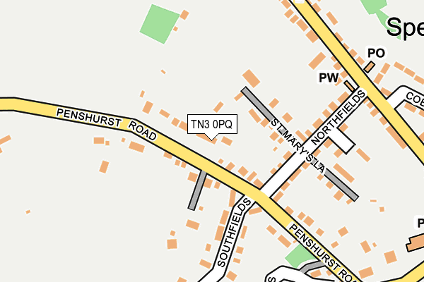 TN3 0PQ map - OS OpenMap – Local (Ordnance Survey)