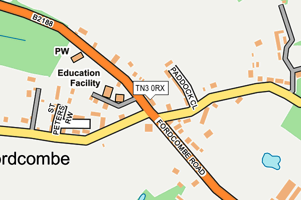 TN3 0RX map - OS OpenMap – Local (Ordnance Survey)