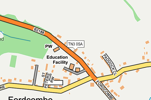 TN3 0SA map - OS OpenMap – Local (Ordnance Survey)