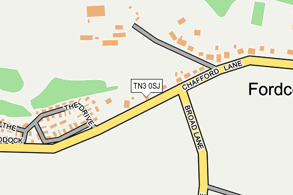 TN3 0SJ map - OS OpenMap – Local (Ordnance Survey)