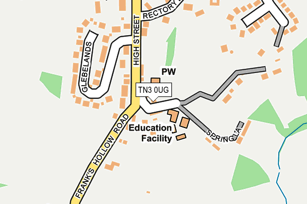 TN3 0UG map - OS OpenMap – Local (Ordnance Survey)