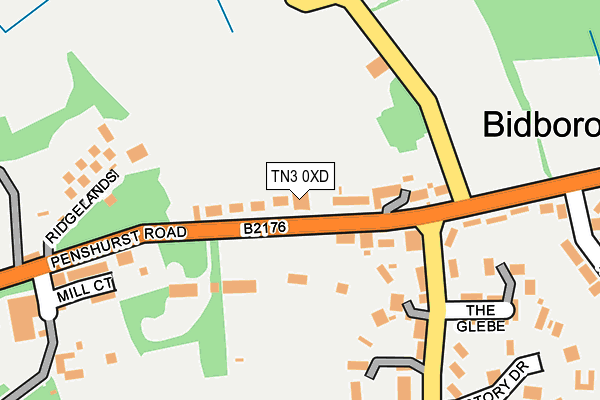 TN3 0XD map - OS OpenMap – Local (Ordnance Survey)