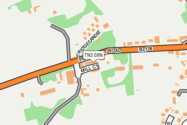 TN3 0XN map - OS OpenMap – Local (Ordnance Survey)
