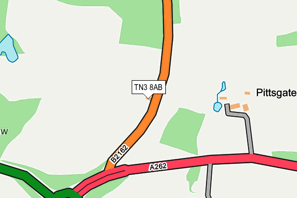 TN3 8AB map - OS OpenMap – Local (Ordnance Survey)