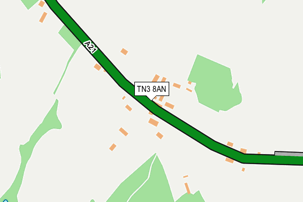 TN3 8AN map - OS OpenMap – Local (Ordnance Survey)