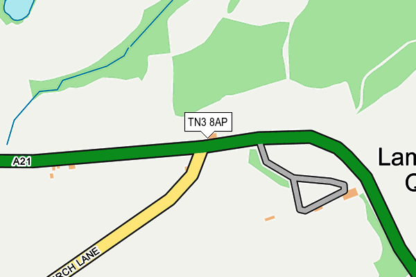 TN3 8AP map - OS OpenMap – Local (Ordnance Survey)