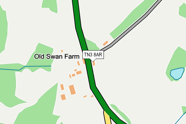TN3 8AR map - OS OpenMap – Local (Ordnance Survey)