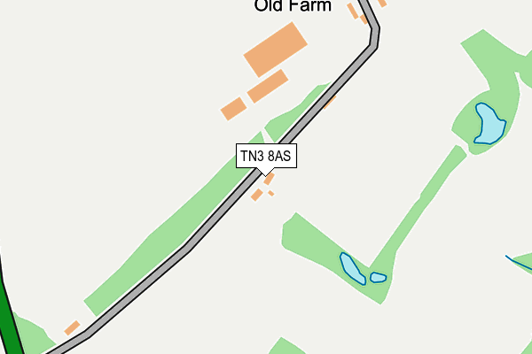 TN3 8AS map - OS OpenMap – Local (Ordnance Survey)