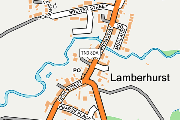 TN3 8DA map - OS OpenMap – Local (Ordnance Survey)