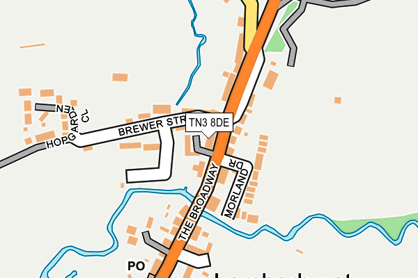 TN3 8DE map - OS OpenMap – Local (Ordnance Survey)