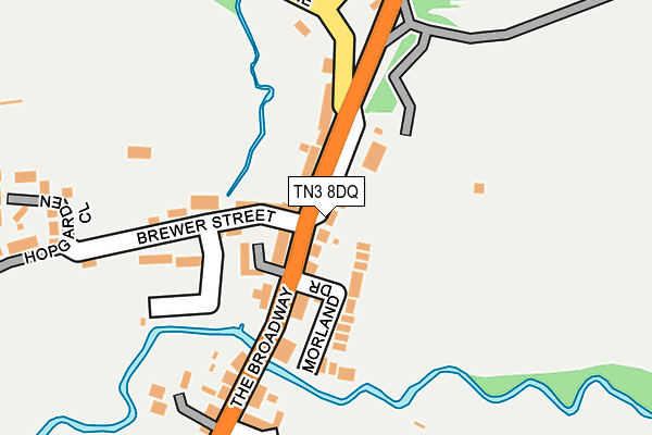 TN3 8DQ map - OS OpenMap – Local (Ordnance Survey)