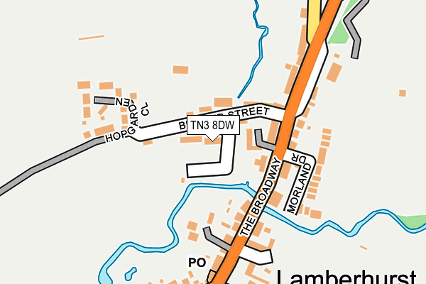 TN3 8DW map - OS OpenMap – Local (Ordnance Survey)