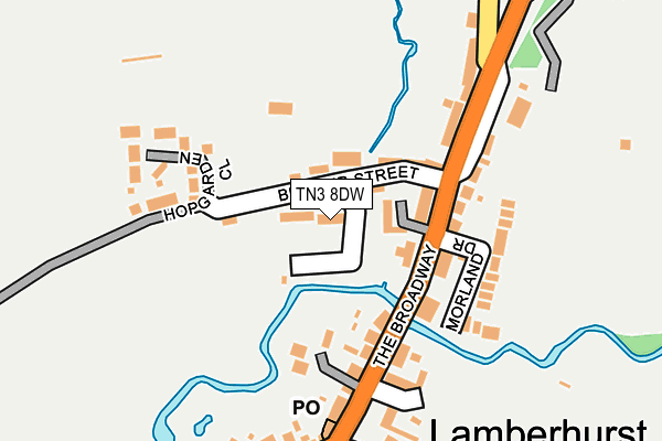 Map of WILLOW HAIRCUTTING (HURST GREEN) LIMITED at local scale